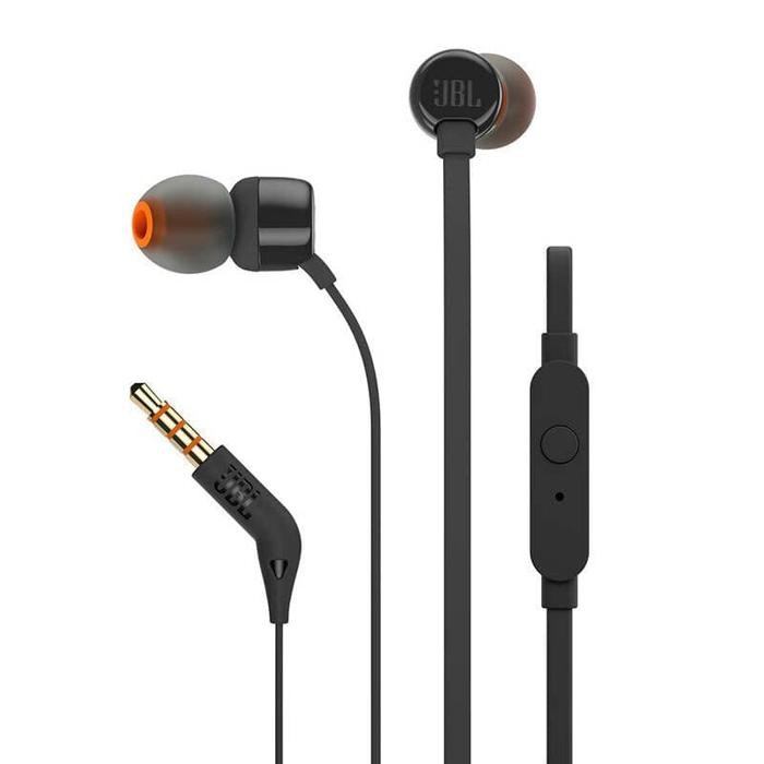 หูฟัง JBL T110 การรับประกันอย่างเป็นทางการดั้งเดิมในหูฟัง TUNE T 110