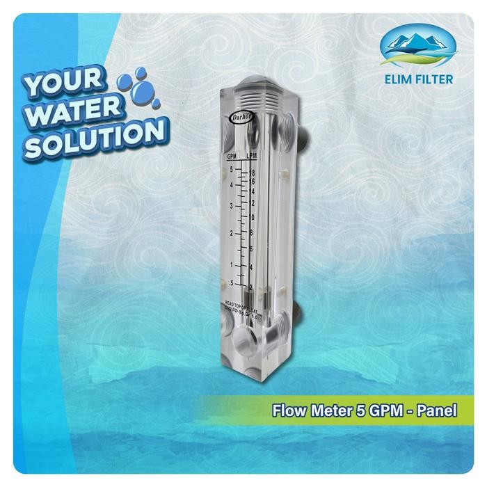 FLOW METER 5 GPM - FLOW METER AIR - PANEL