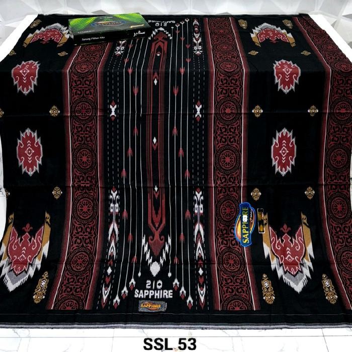 KATUN (ผู้เชี่ยวชาญ) ผ้าซิ่นแซฟไฟร์พิมพ์ลายดอกไม้ spk motif คอตตอนเนื้อนุ่ม