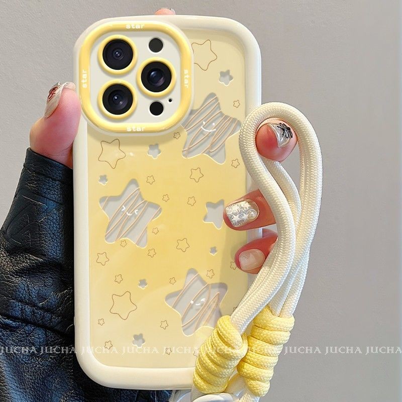 Drop Resistance Strap for Girls Star Casing Samsung S25 Plus A56 A36 A06 A16 5G S25 Ultra A26 A55 A1