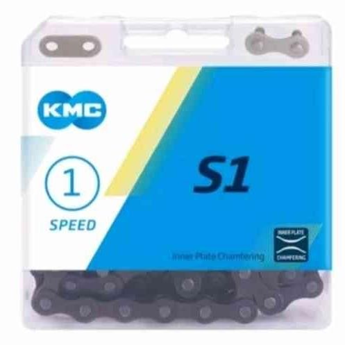 KMC S1 S-1 114L Fixie BMX โซ่ดําความเร็วเดียว