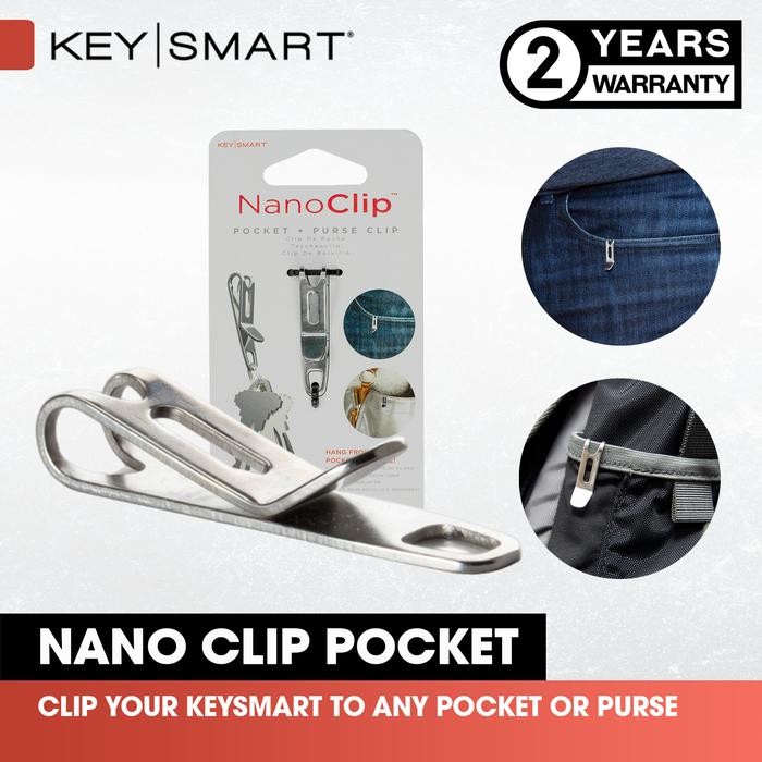 KeySmart Nano Clip Pocket & Purse Clip