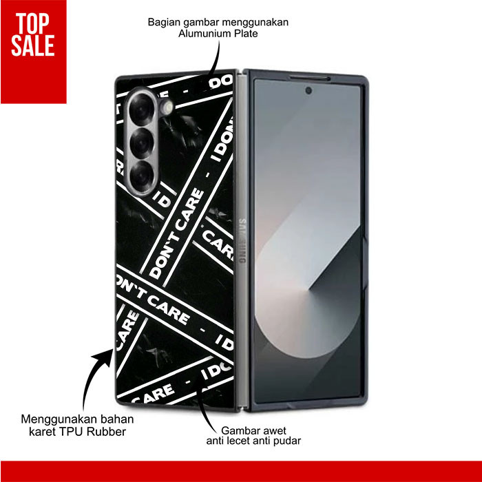 เคส TPU สําหรับ Samsung Z Fold 7 6 5 4 3, Z Flip 7 6 5 4 3 Dont Care FR0287