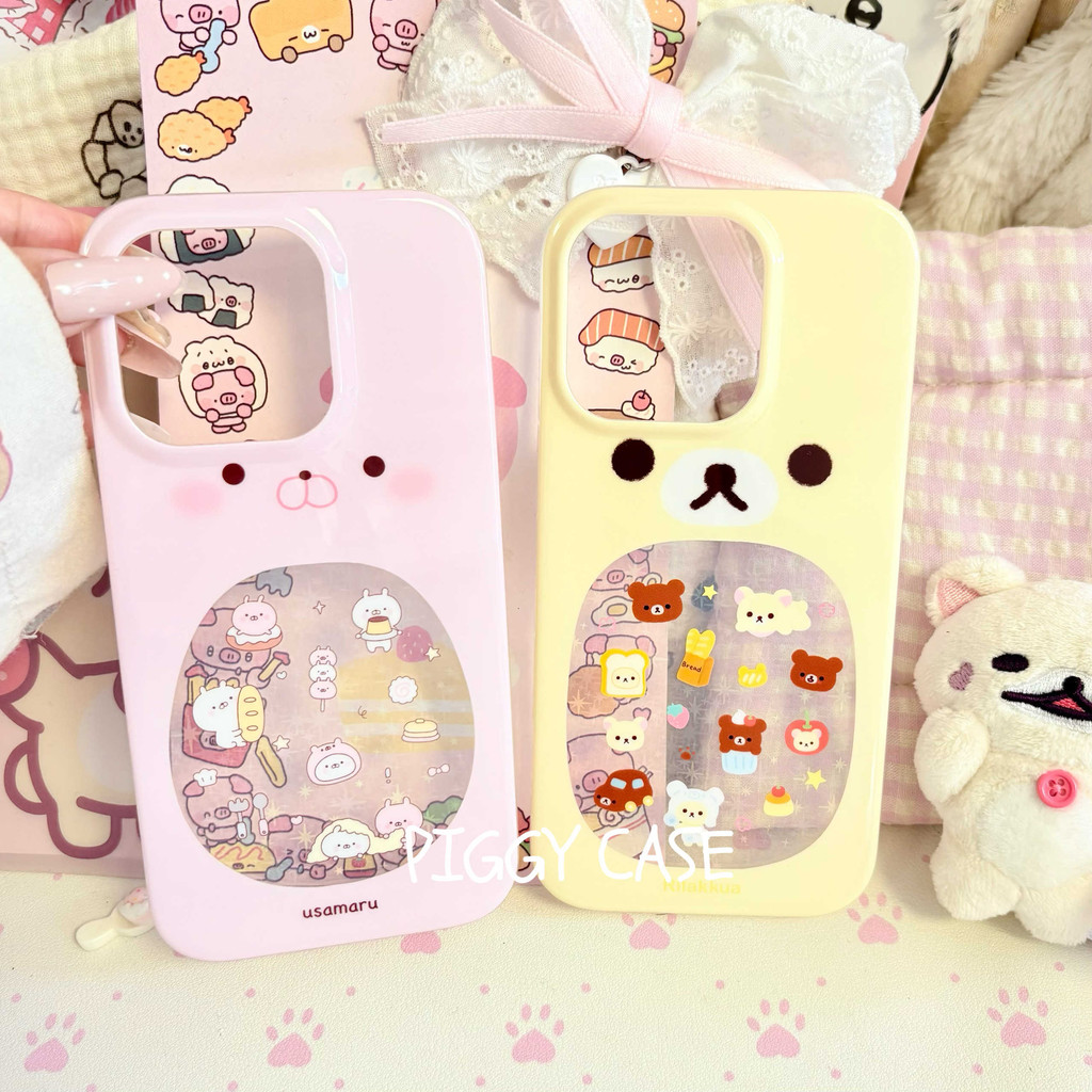 หมีน่ารักขนมปังสาว Softcase Iphone 11 13 15 Pro Max 17 Pro Max 17 Air 7 8 Plus Ip 11 16E Ip 12 13 Mi