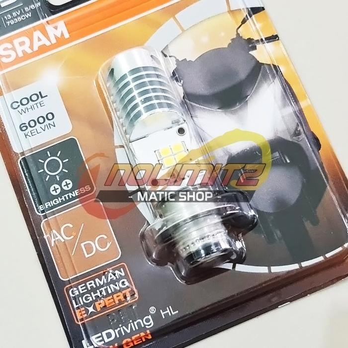 Osram หลอดไฟหน้า Led T19 H6 M5 K1 Beat Spacy Mio Nouvo Satria