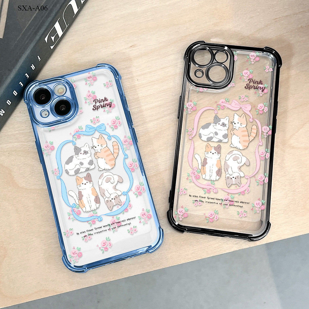 ใช้งานร่วมกับ Samsung Galaxy A06 A05 A05S A04 A04E A03S A03 A02S Layered Softcase Case Hp Kesing Cas