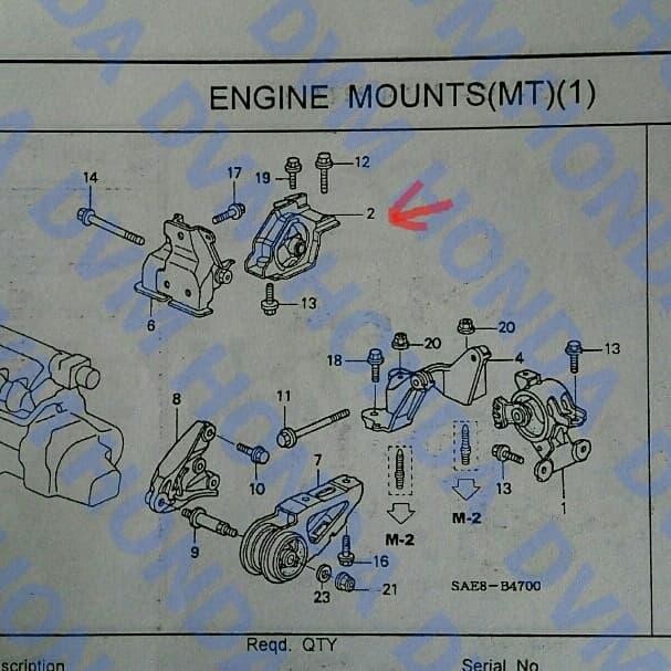 ติดตั้งเครื่องยนต์ด้านหลัง City Gd/Fit Gd/Jazz Gd อะไหล่