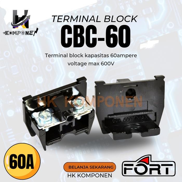 Cbc-60 Terminal Block 60Ampere / Terminal Block 60A 2P, 3P, 4P, 5Pole