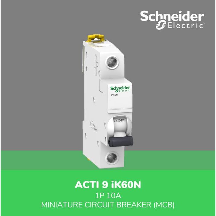 Schneider Acti9 iK60N Mcb 10A - 1P - 6KA Kurva C - A9K27110