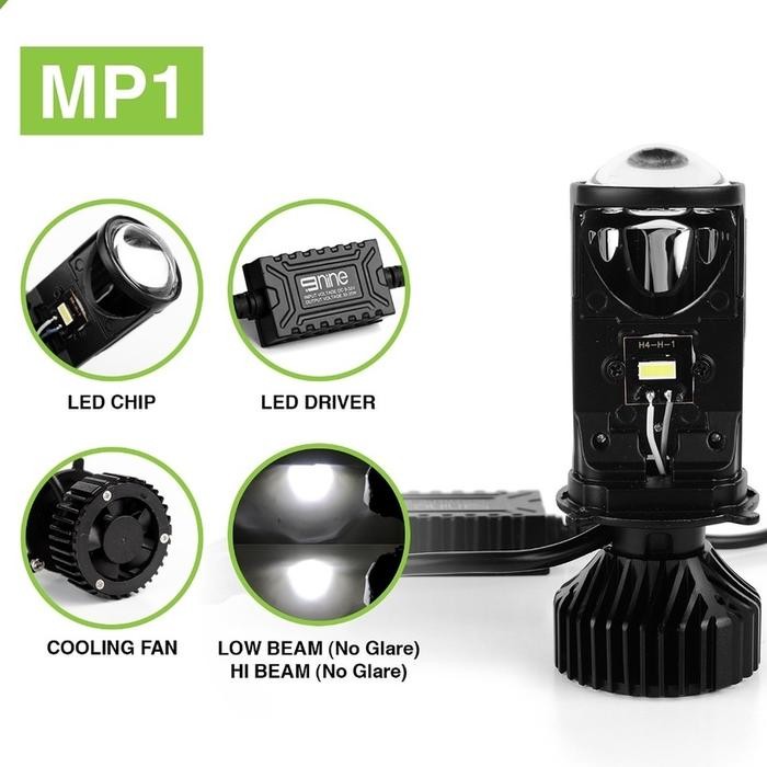 Led Motor Car Projector Luminos H4 Projector Mini Hi-Lo 30Wat