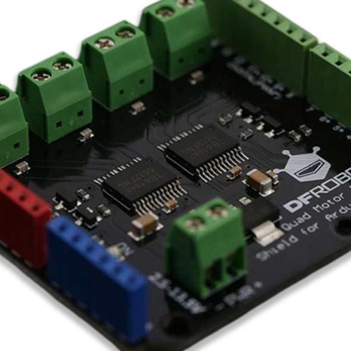 QUAD DC MOTOR DRIVER SHIELD สําหรับ ARDUINO BY DFROBOT