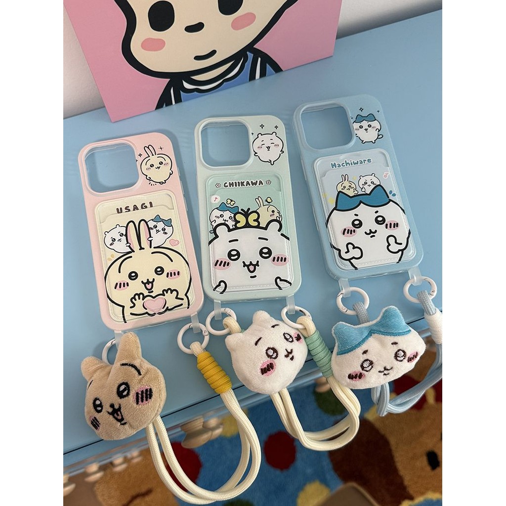 Chikawa น่ารักการ์ตูนผู้ถือบัตรปลอกRedmiหมายเหตุ15 Pro 4G 5Gหมายเหตุ14 4G 5G Pro Plus 10 10S 10 Pro 