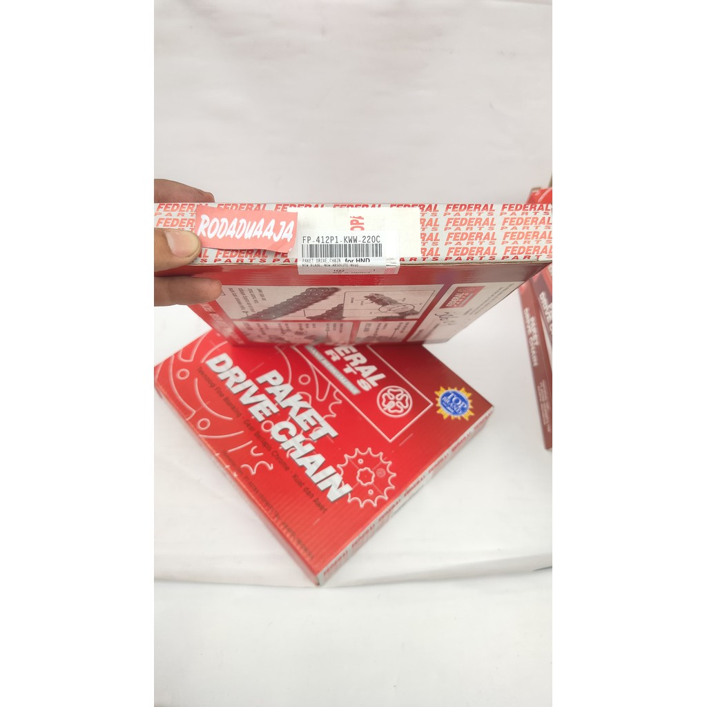 FEDERAL GER SET HONDA BLADE NEW, REVO 110 NEW KWW (420-14T/37T/104L) FP-412P1-KWW-220C