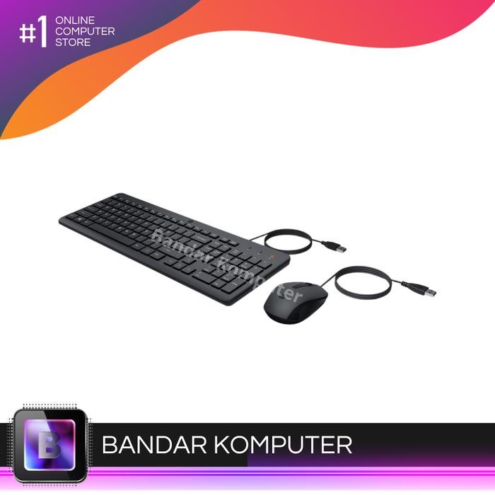 คีย์บอร์ด+เมาส์ HP 150 usb มีประกัน