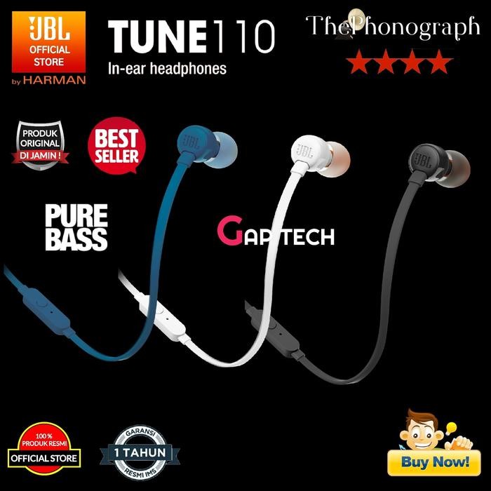 JBL T110 In Ear Headphones ของแท้ 100%