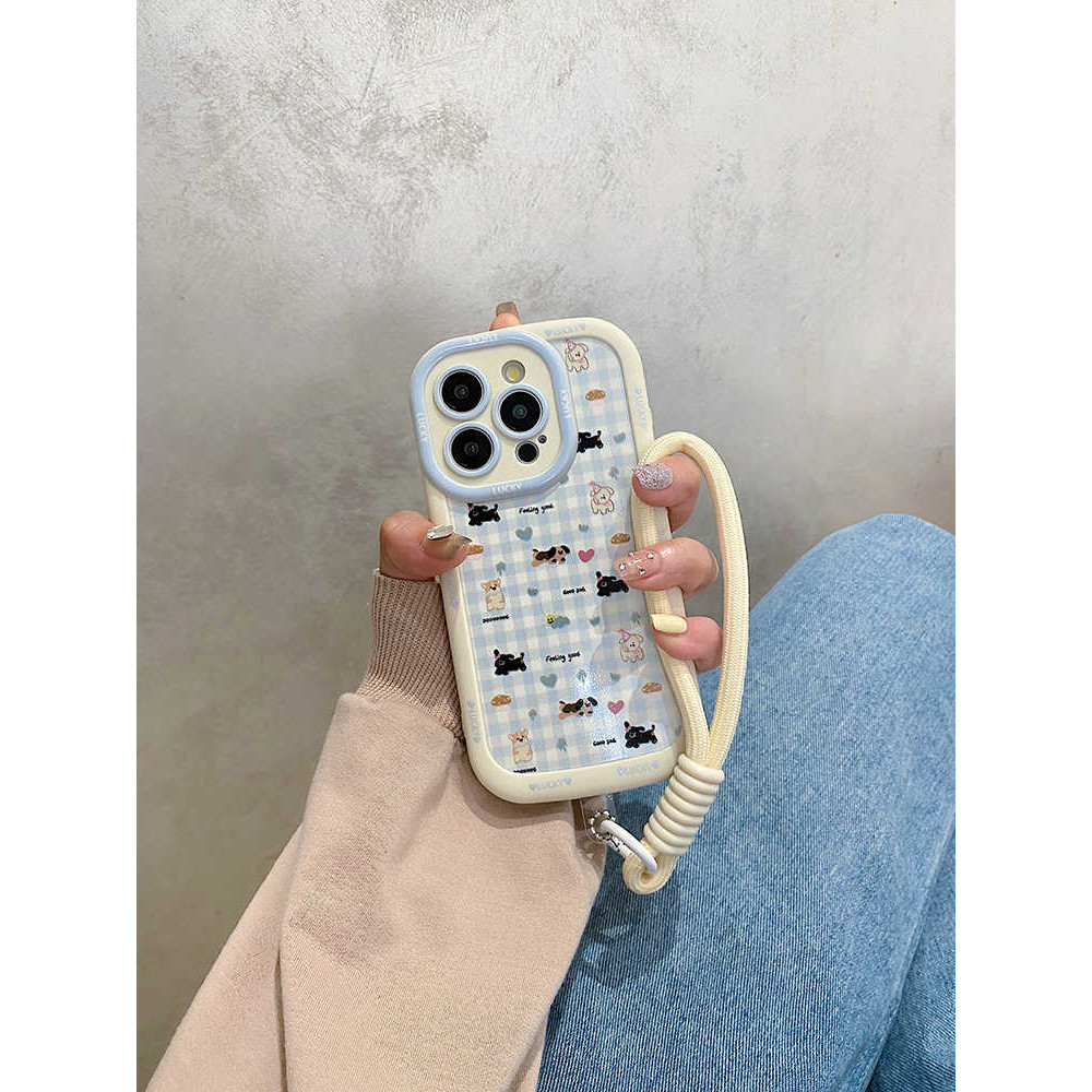 HP Aesthetic Puppy Drop Resistance Strap Vivo V40 Lite 5G Y29 5G V50 Y19S Y04 V30 Pro V29E V27 Pro Y