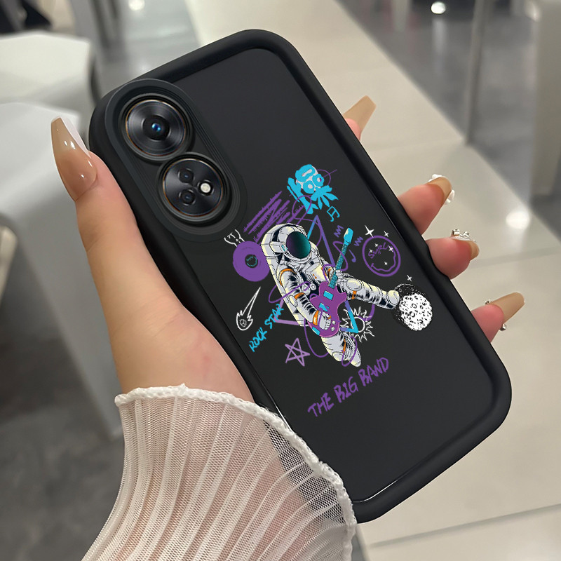 HP สําหรับ OPPO Reno 8T 4G กรณี HP ปลอก Softcase โทรศัพท์มือถือซิลิโคนทนกรณีวิทยาศาสตร์ Fiction Time