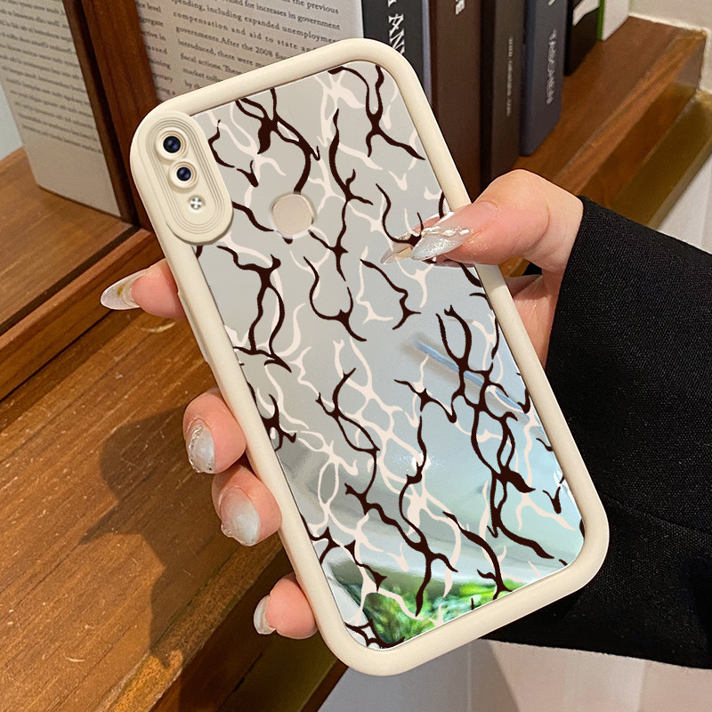 Casing Hp Untuk VIVO V9 V9 Pro V9 Youth Y85 Y85A Z1i Z3X Case Casing Stripe and color ปรากฏรูปแบบควา