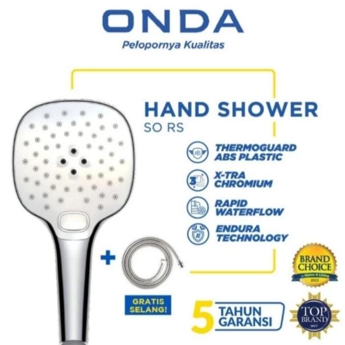 Onda SO RS ฝักบัวสายอ่อน/อาบน้ํา Onda แบบหนา/ด้ามอาบน้ํา Onda