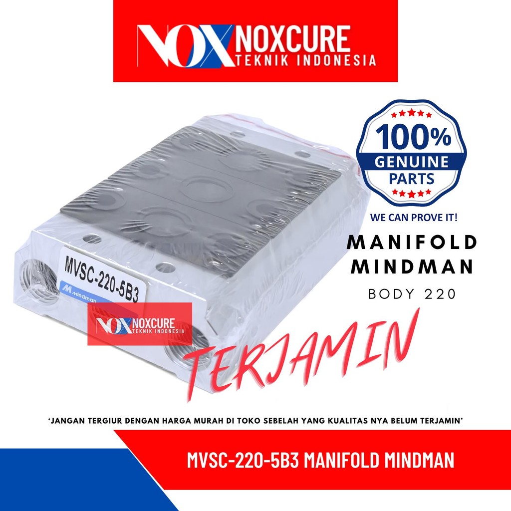 MVSC-220-5B3 MANIFOLD MINDMAN BODY 220 TYPE 3 ROWS