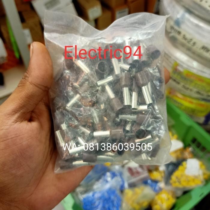 ปลอกโลหะ Ferules Ferules Ferul E 1012 10 มม. สีน้ําตาลต่อแพ็ค 100 ชิ้น