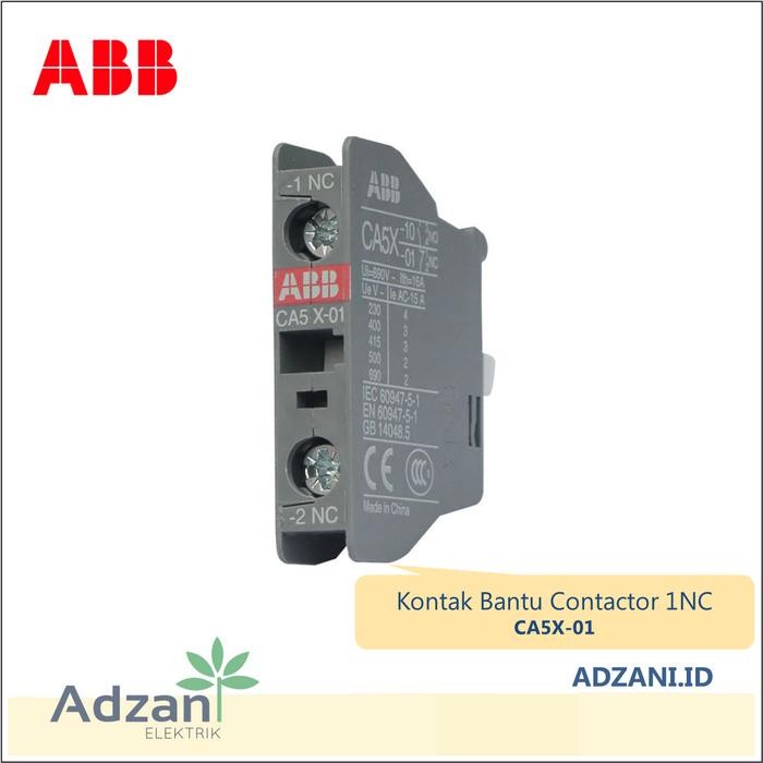 [Abb] Auxiliary Contact Block Ca5X-01 1Nc 1Sbn019010R1001 Ca5X 01 พร้อม