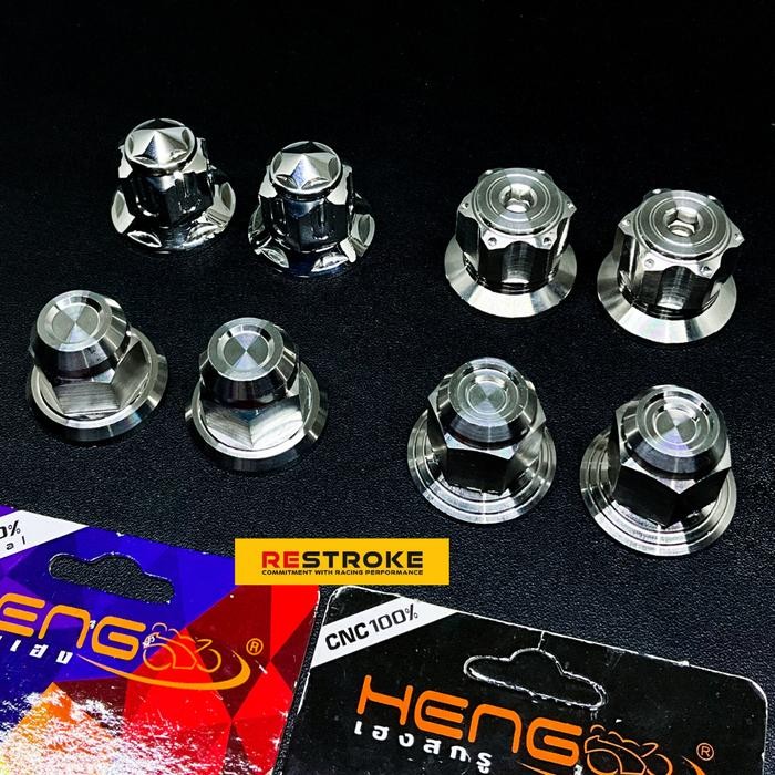 Choice - น็อตเพลาหน้าและหลัง Rx King Original Heng Probolt Stainless Thailand Cap Nuts