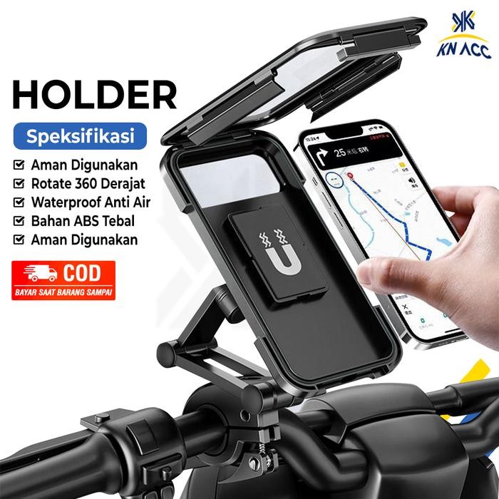 HP (Allthebest) [KN ACC] MOTORCYCLE / BICYCLE PHONE HOLDER WATERPROOF 360