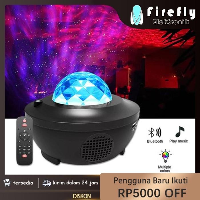 [ผู้เชี่ยวชาญ] 2in1 Galaxy Nebula Star Night Sky Speaker Light Projector