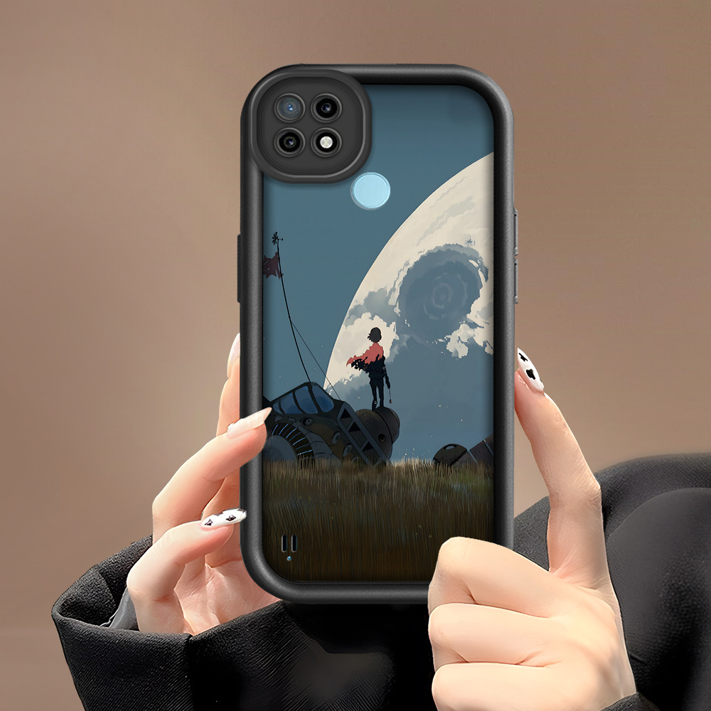 เคสโทรศัพท์ HP สําหรับ Realme C21 กรณีการ์ตูน Kesing ป้องกันเลนส์ TY DLJ-S2-0171