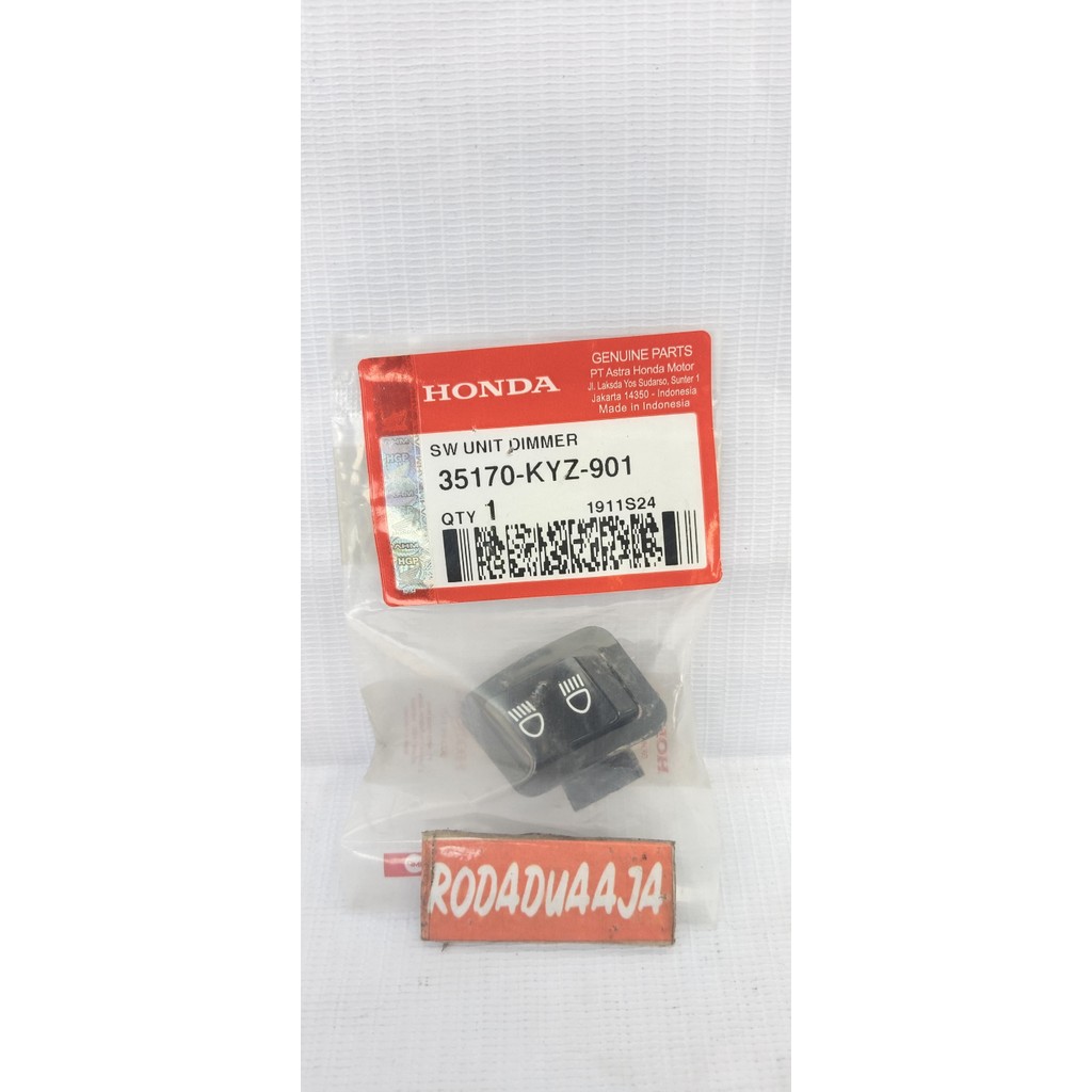 TOMBOL AM DIG BUTTON HONDA BEAT FI, SCOOPY, VARIO 125, VARIO 150 KYZ 35170KYZ901