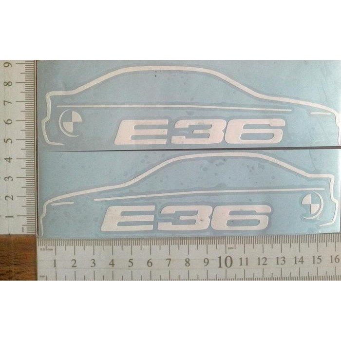 BMW E36 สติ๊กเกอร์ SILHOUETTE MODEL