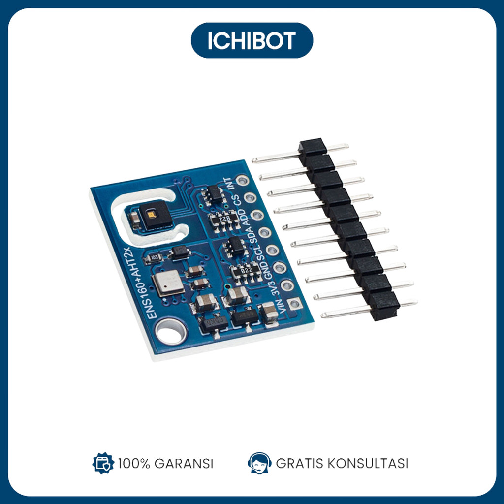 ENS160 + AHT21 Air Sensor eCO2 TVOC ความชื้นอุณหภูมิ I2C Combo