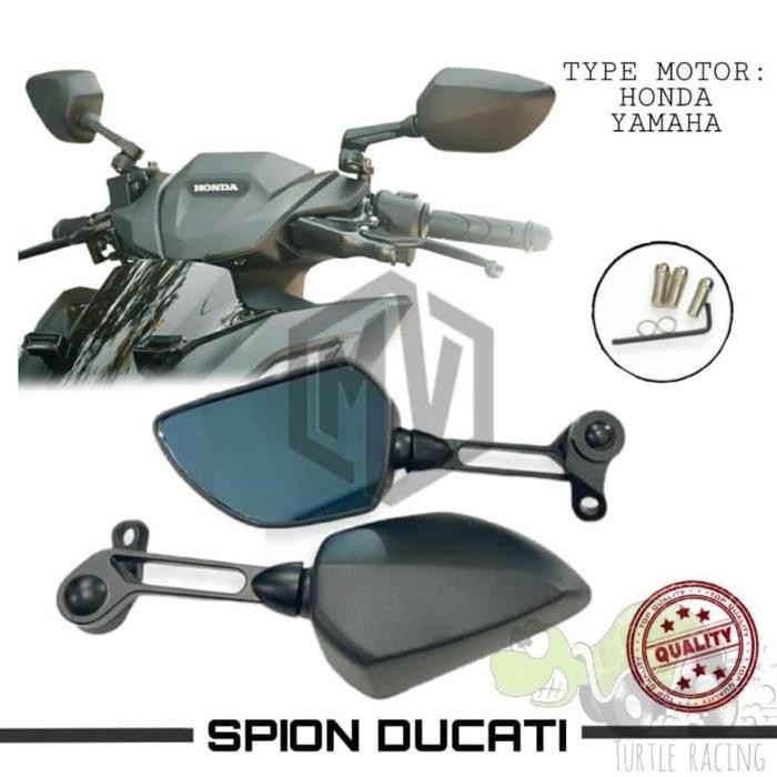 DUCATI FULL CNC MIRROR MOTORCYCLE MIRROR UNIVERSAL DUKATI MODEL NMAX PCX AEROX VISION VARIO
