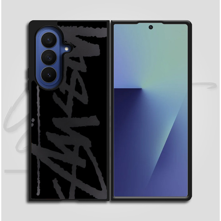 เคสไฮบริดปลอก Samsung Galaxy Fold 7 6 5 4 3 5G Stussy Black BJ168