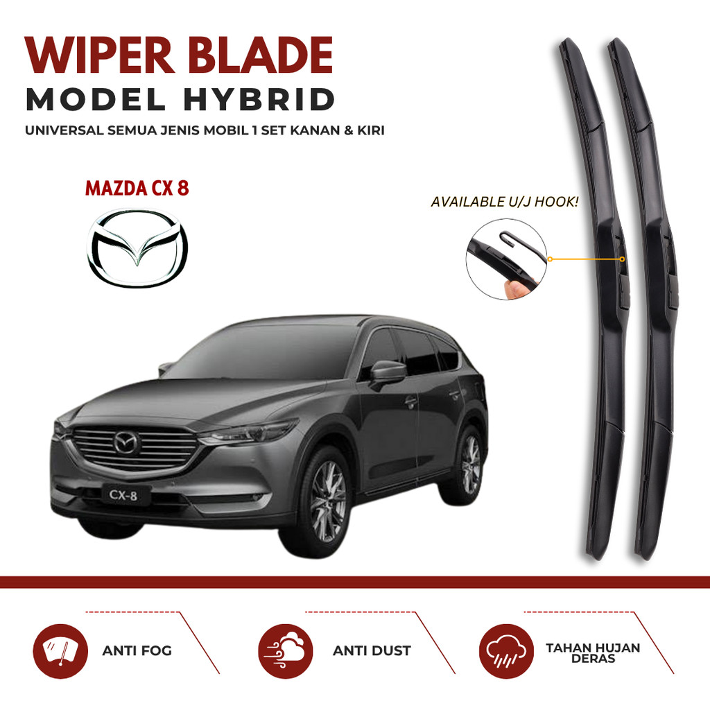 Mazda Cx-8 Hybrid Car Wiper หนึ่งคู่ซ้ายขวา
