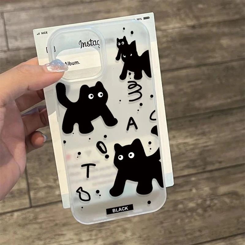 Black Cat Aesthetic Overseas Case Infinix Smart 10 Plus Hot 60 Pro Plus Smart 10 Plus 9 Note 50 Pro 