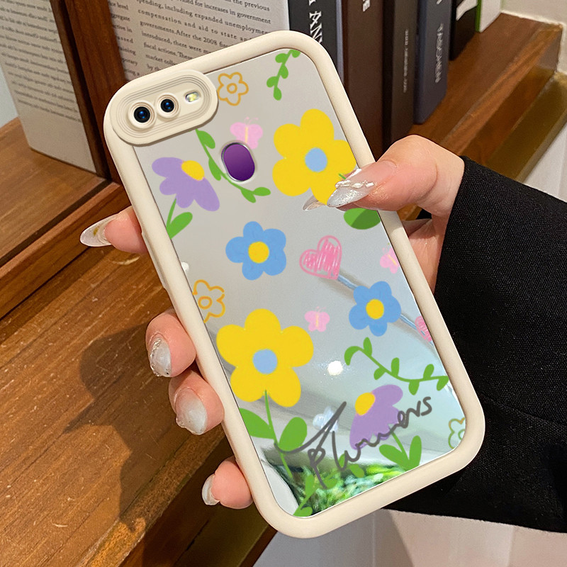 Hp Casing OPPO F9 F9 Pro A7x Realme 2 Pro Realme U1 Case Casing Flower Pattern Silicone Casing Prote