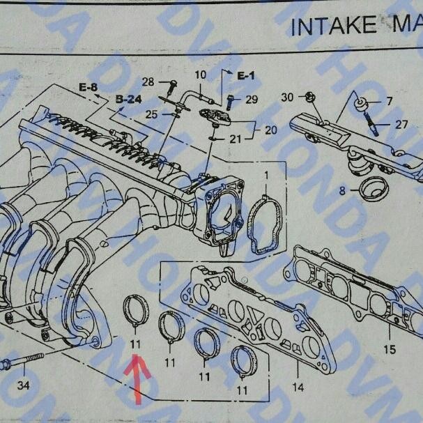 Packing/Packing Manifold Intake Jr City Gd/Jazz Gd อะไหล่