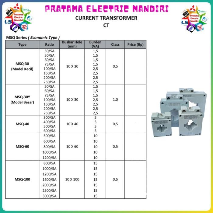 Fort Economic Type Current Transformer Ct Msq-40 Msq 40 Msq40 Warranty