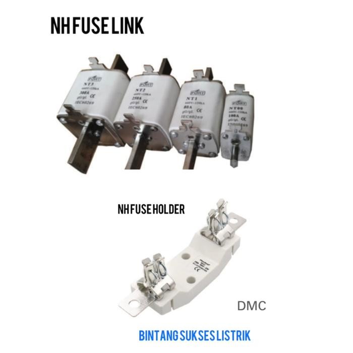 Original Fuse Link Nh Nh-0 Nt ฟิวส์ Nh0/C 50A 63A 80A 100A 125A 160A รับประกัน