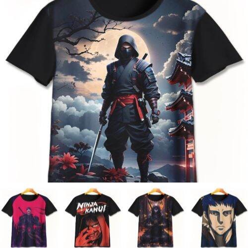 เสื้อยืด Kamui Ninja Kids สําหรับเด็กและผู้ใหญ่ Unisex ผู้ชายและผู้หญิง