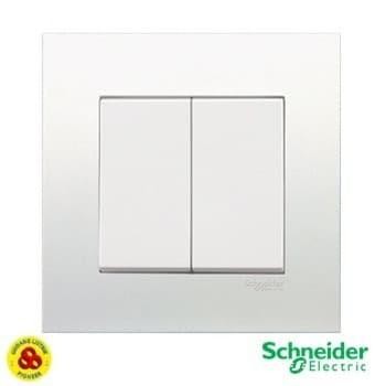SCHNEIDER 2G SWITCH VIVACE SERIES KB32_1 WE 2 GANG 1 WAY DOUBLE