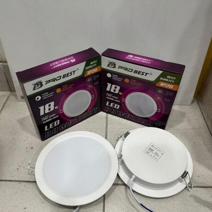 ใหม่ 18 วัตต์ / 18W Round Thin Inbow ฝังเพดานสีขาว WW Led Panel Light