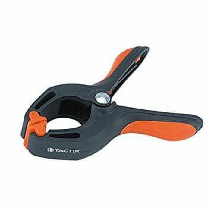 TACTIX - SPRING CLAMP NYLON 6.5 INCH 165 MM / WOODEN CLAMP 6.5