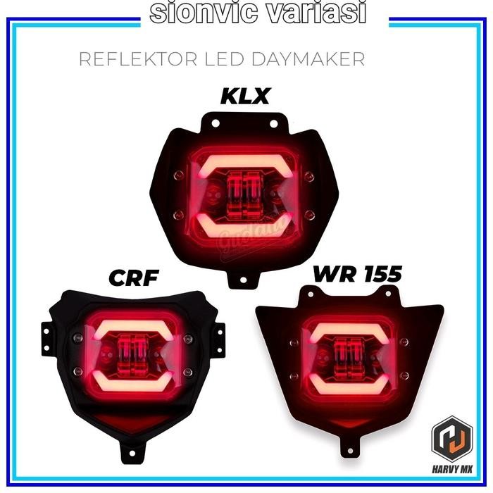 Daymaker Crf Reflector Klx Wr 155 ไฟหน้า Led Crf Klx Wr 155