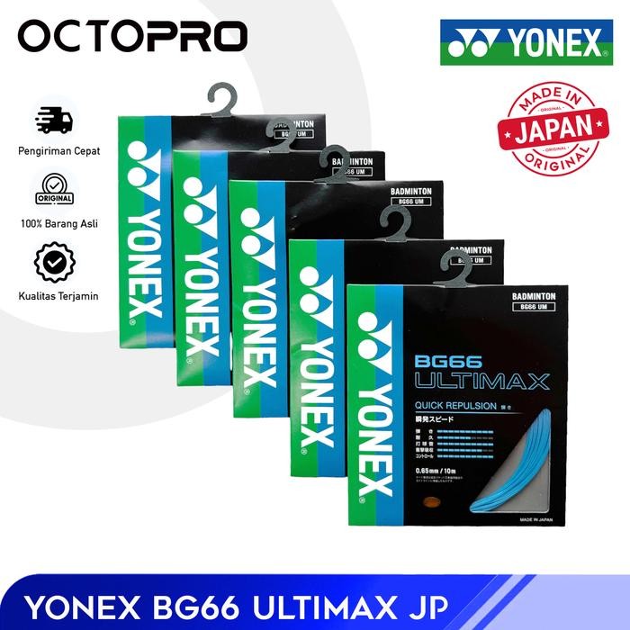 Yonex Bg66/Bg-66 Ultimax Original Japan สายไม้แบดมินตันจัดส่งฟรี