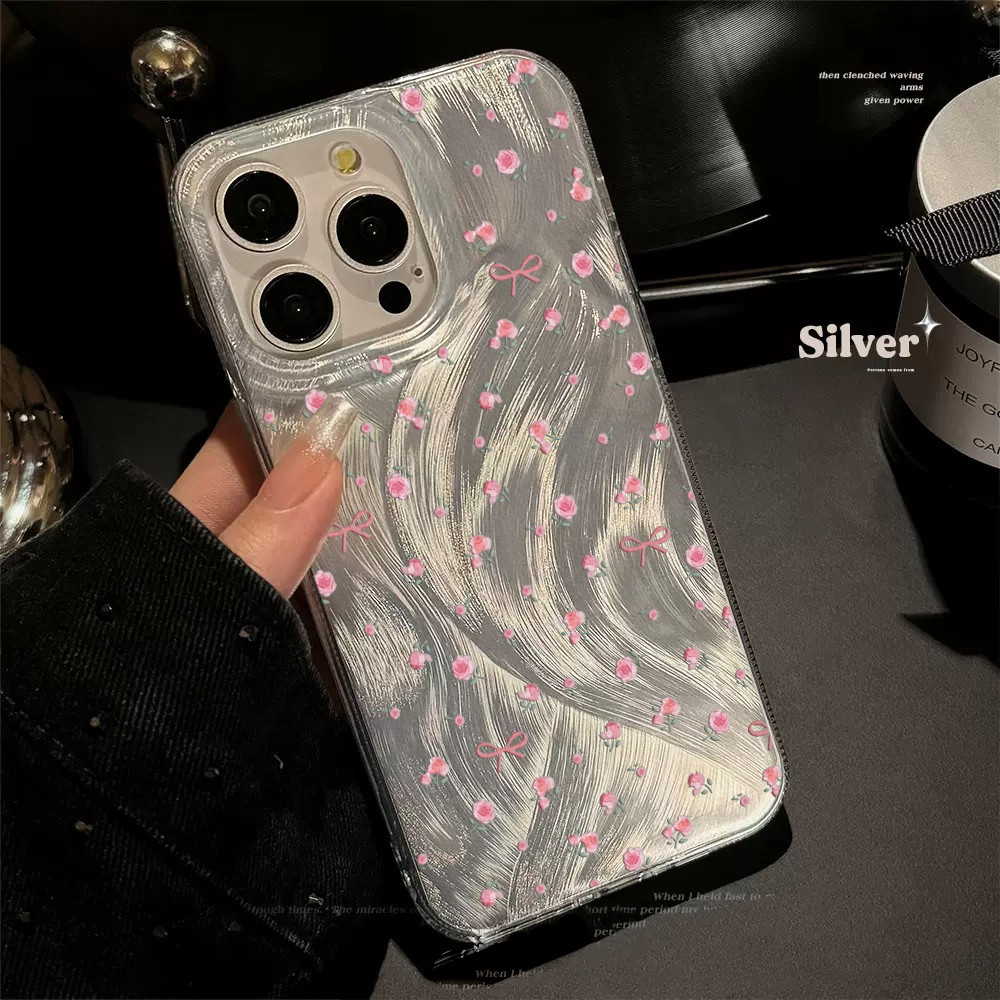Rose Bow Casing hp Untuk OPPO A5 PRO A3X A3 PRO A3S A12E A5 A38 A18 A31 A8 A17 A17K A16 A16 A16S A15
