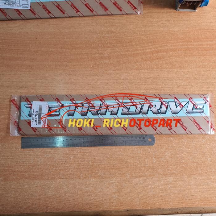 สติ๊กเกอร์ไดรฟ์ Tetradrive Tetra ดั้งเดิม Toyota Fortuner Vrz 75320-Ta051