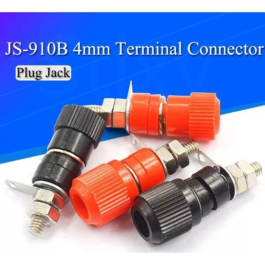 Banana Plug Speaker Female Jack Terminal Connector Socket 1 ชุดคู่ *